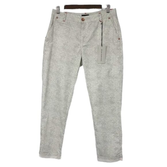 Eva Kayan EK Jeans Chino Trousers in white  with black dots ZPP87 Naturel sz 40 - Picture 1 of 15